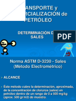 Determinación de sales en petróleo mediante conductividad