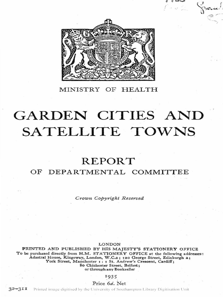 Satellite Town and Garden Cities PDF Ownership Scotland