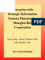 Yuan Long, Fiona Fui-Hoon Nah, Zhanbei Zhu-Enterprise-Wide Strategic Information Systems Planning For Shanghai Bell Corporation PDF