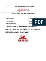 Department of Mechanical Engineering Rps Group of Institutions, Satnali Road, Mahendragarh, (Haryana)