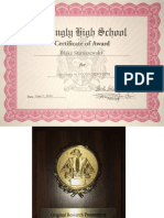 High School Certificates