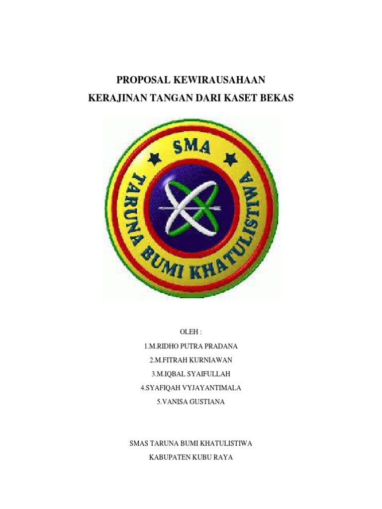 43++ Contoh proposal pembuatan kerajinan tangan info