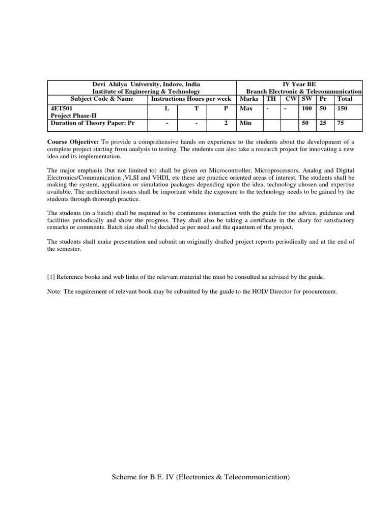 4ET501 Project Phase II | PDF | Computers