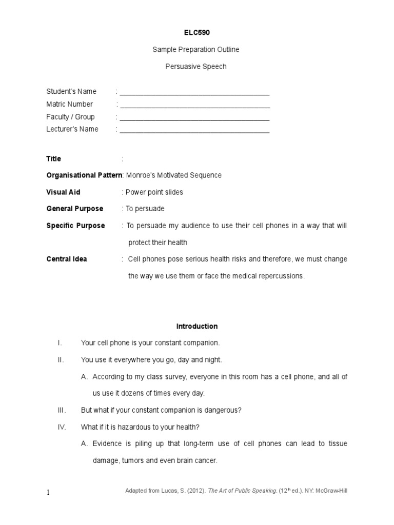 Persuasive speech examples pdf picture