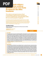 Carolina Pulici - A Alimentação Solene e Parcimoniosa