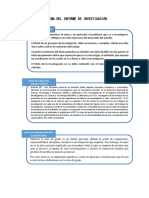 Esquema Del Informe de Investigación