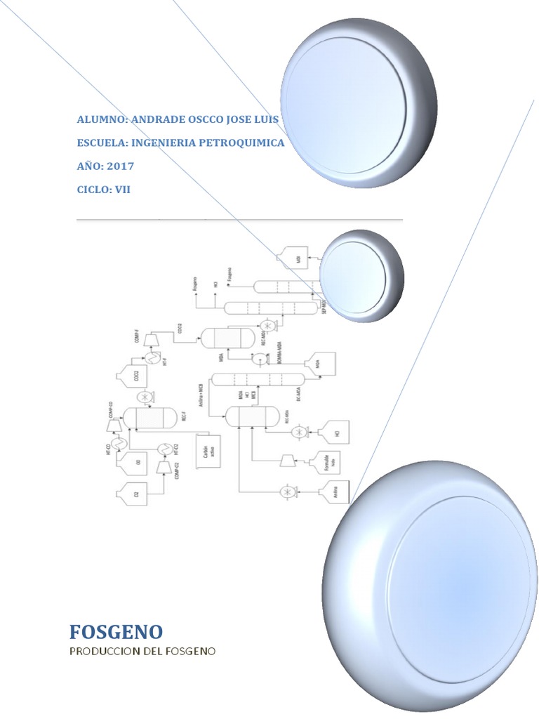 FOSGENO ECONOMIA Sustancias químicas Ciencias fisicas Prueba