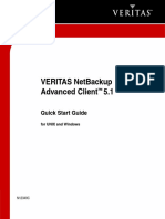VERITAS NetBackup 5.1 Advanced Client Quick Start Guide for UNIX and Windows