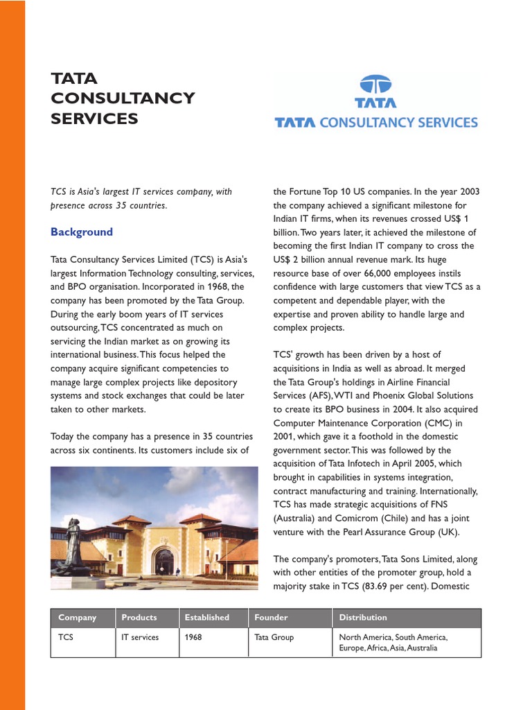 Tata Consultancy Services | Mergers And Acquisitions | Business