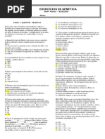 Exercícios de Genética Meu