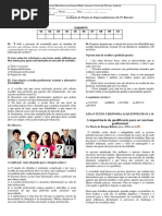 AVALIAÇÃO EMPREENDEDORISMO profissões