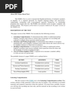 Toefl PBT Test