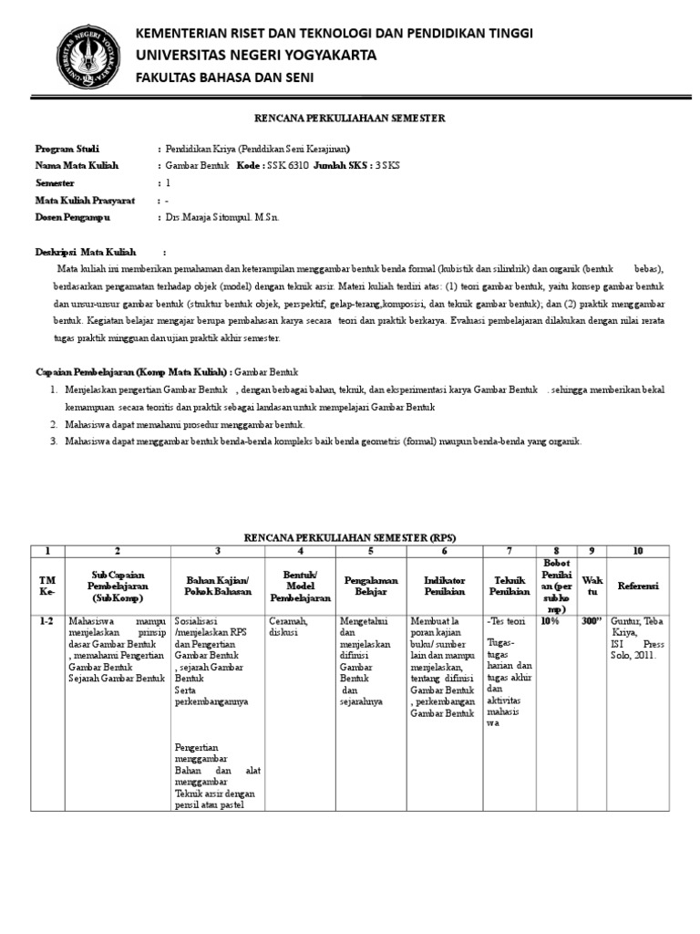 Rps Gambar Bentuk | PDF
