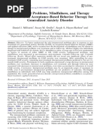 Interpersonal Problems, Mindfulness, And Therapy Outcome in an Acceptance-Based Behavior Therapy for Generalized Anxiety Disorder