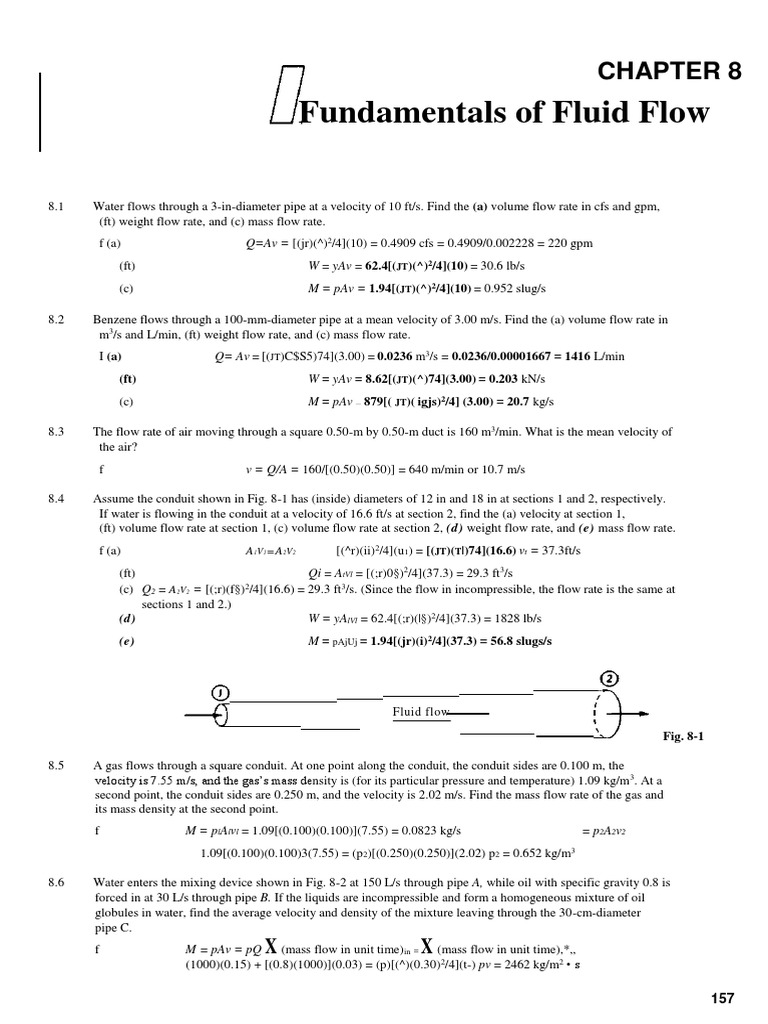 Fluid Flow Calculations and Concepts | PDF | Nozzle | Fluid Dynamics