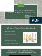 care coordination - part b - module presentation - mosher