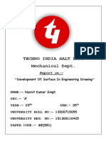 Techno India Salt Lake Mechanical Dept.: Report On