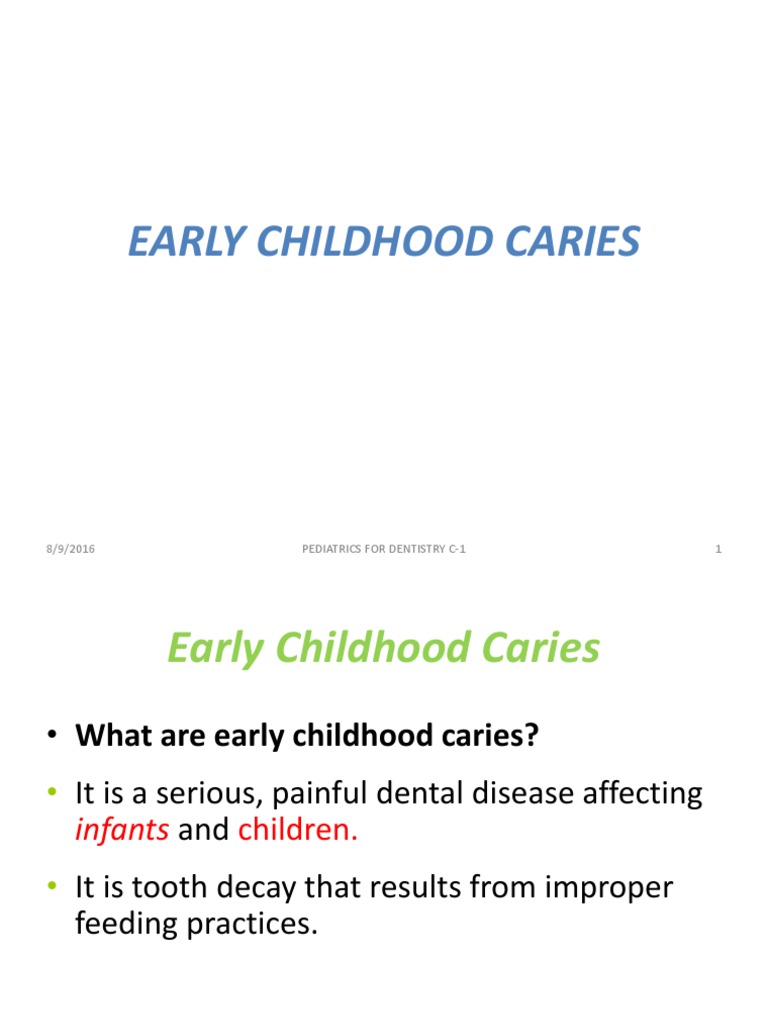 Understanding Early Childhood Caries | PDF | Dentistry | Mouth