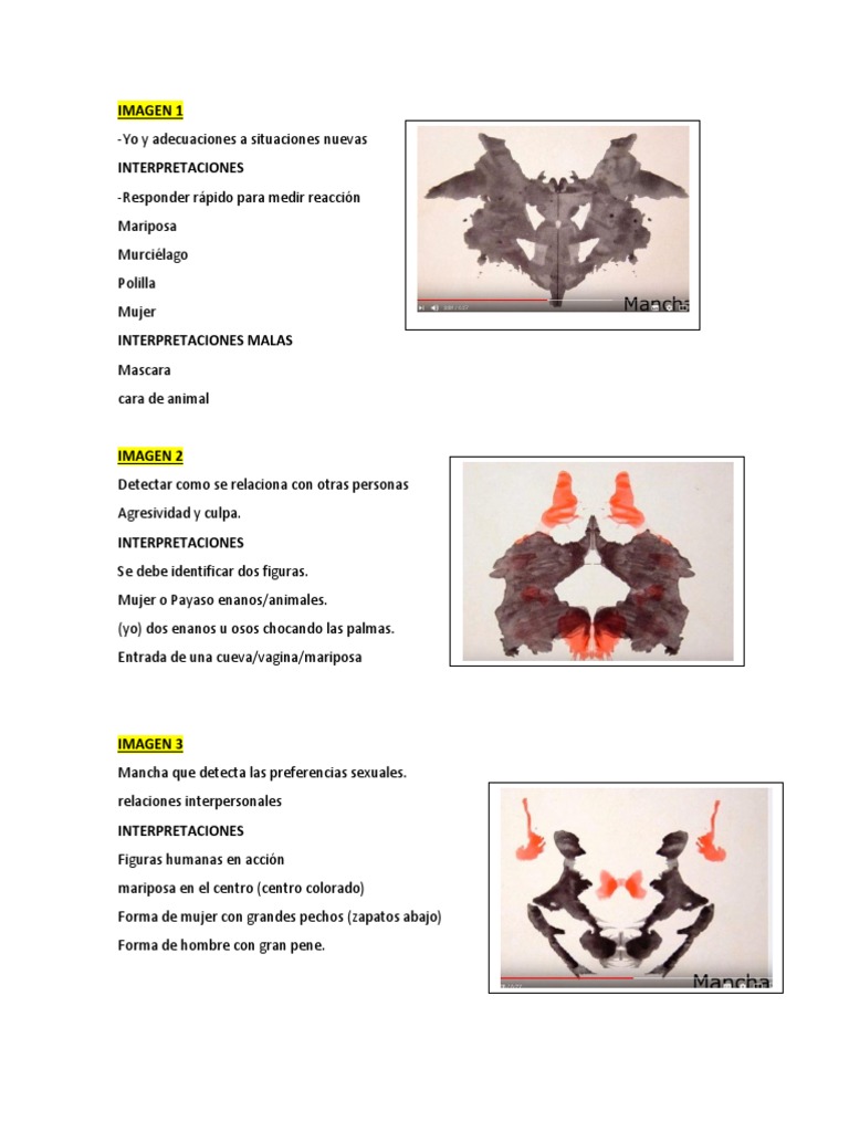 Test De Rorschach Pdf