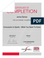 Concussion Course Certification
