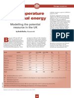 Low Temperature Geothermal Energy