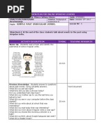 Simple Past Irregular Verbs.: Lesson Plan For Online Speaking Lessons