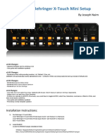 Behringer X-Touch Editor Preset MIDI2LR User Guide and Installation v2.03
