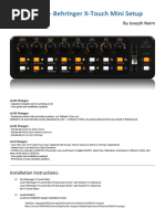 Behringer X-Touch Editor Preset MIDI2LR User Guide and Installation v2.03