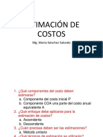 Estimación de Costos