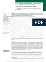 Summary of Evidence-Based Guideline: Periprocedural Management of Antithrombotic Medications in Patients With Ischemic Cerebrovascular Disease