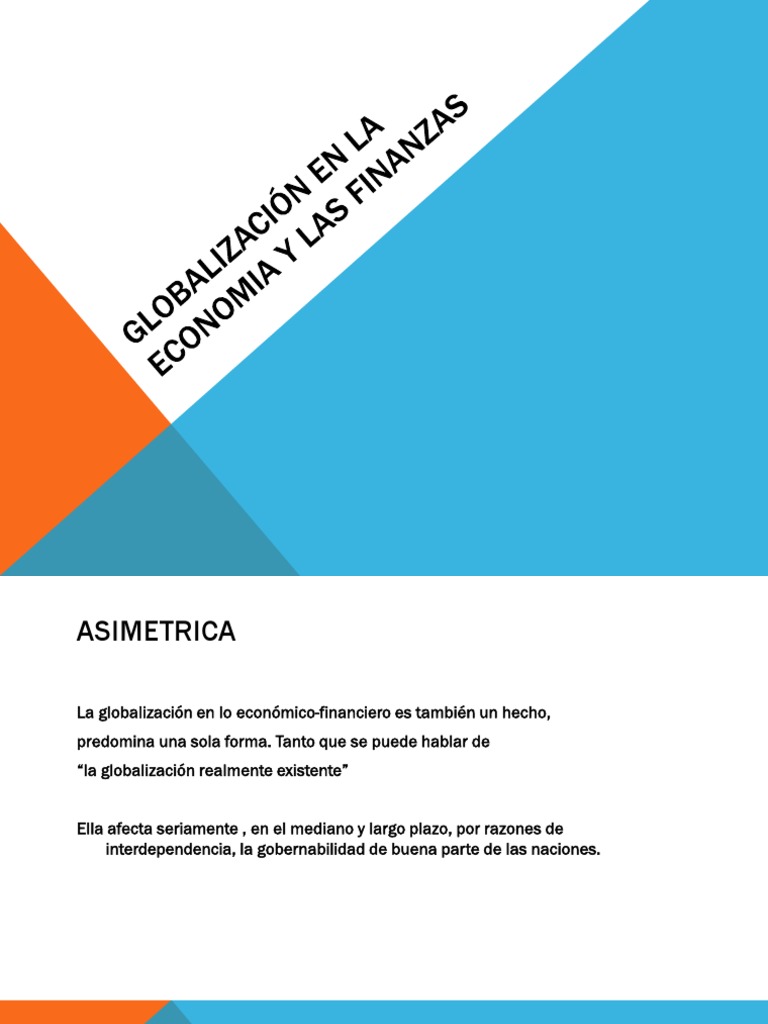 Globalizacion en La Economia y Las Finanzas | PDF | Globalización ...