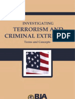 Investigating Terrorism and Criminal Extremism Terms and Concepts