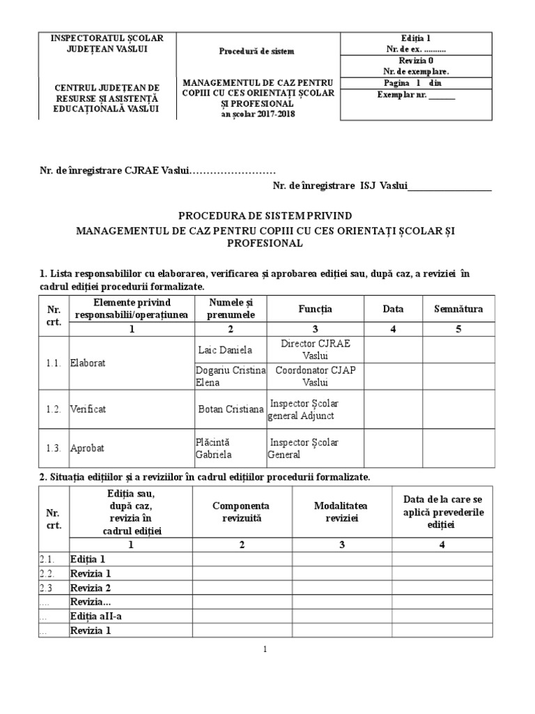 Proces verbal sedinta cu parintii 2018