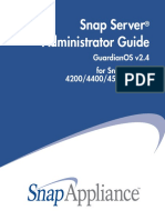 Snap Server Administrator Guide: Guardianos V2.4 For Snap Servers 4200/4400/4500/14000