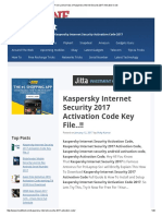 Download 337805153-Free-License-Keys-of-Kaspersky-Internet-Security-2017-Activation-Codepdf by Caesar Catalin Caratasu SN366244303 doc pdf