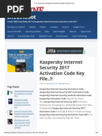 Download 337805153-Free-License-Keys-of-Kaspersky-Internet-Security-2017-Activation-Codepdf by Caesar Catalin Caratasu SN366244303 doc pdf