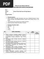 FORM Evaluasi Direktur