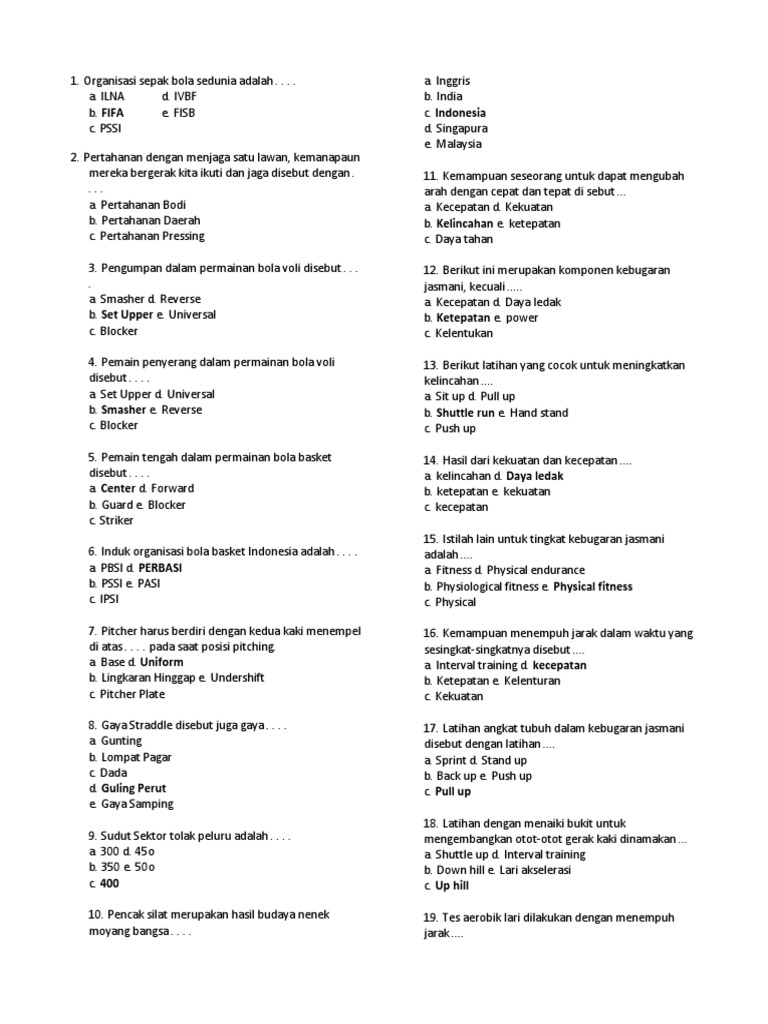 Manfaat Latihan Kebugaran Jasmani