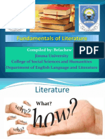 Unit 1 Fundamentals of Literature: Definition of Basic Concepts 