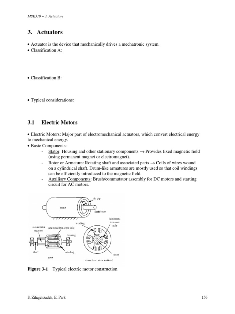 Understanding Electric Motors and Actuators | PDF | Electric Motor ...