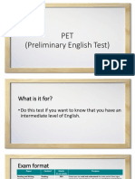 PET (Preliminary English Test)