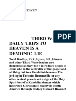 Third Wave Daily Trips To Heaven Is A Demonic Lie