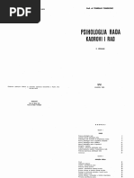 Psihologija Rada Kadrovi I Rad | PDF