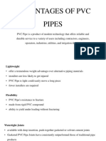 Advantages of PVC Pipes