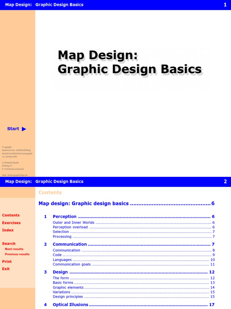 Map Design: Graphic Design Basics: Start | PDF | Perception | Typography