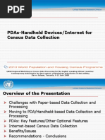 PDA Handheld Devices Internet for Data Collection
