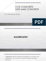 Types of Concrete Aggregates and Concretes.