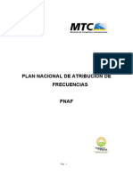 Peru Plan Nacional de Atribucion de Frecuencias