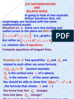 Implicit Differentiation AND Related Rates: Situation No. 1