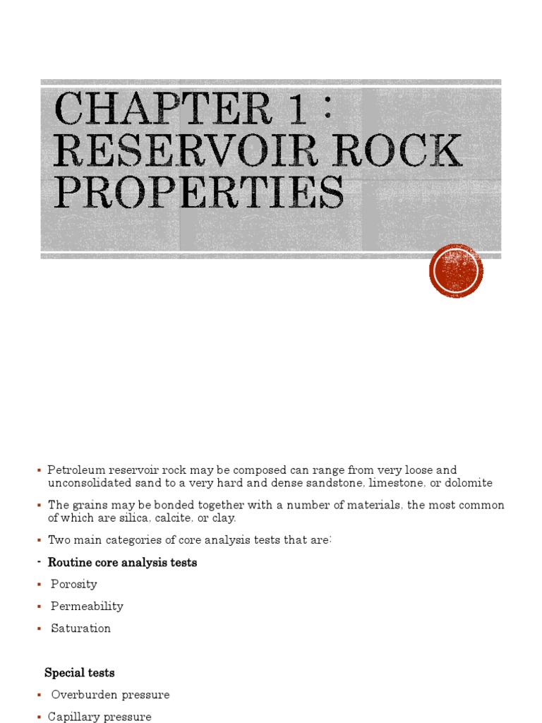 Chapter 1 Porosity Week 2 | PDF | Porosity | Sandstone